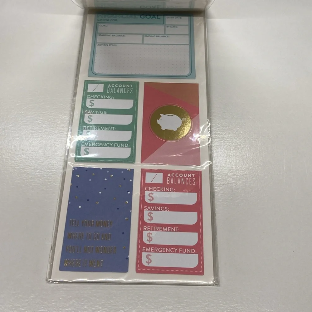 Budget happy planner sticker cards